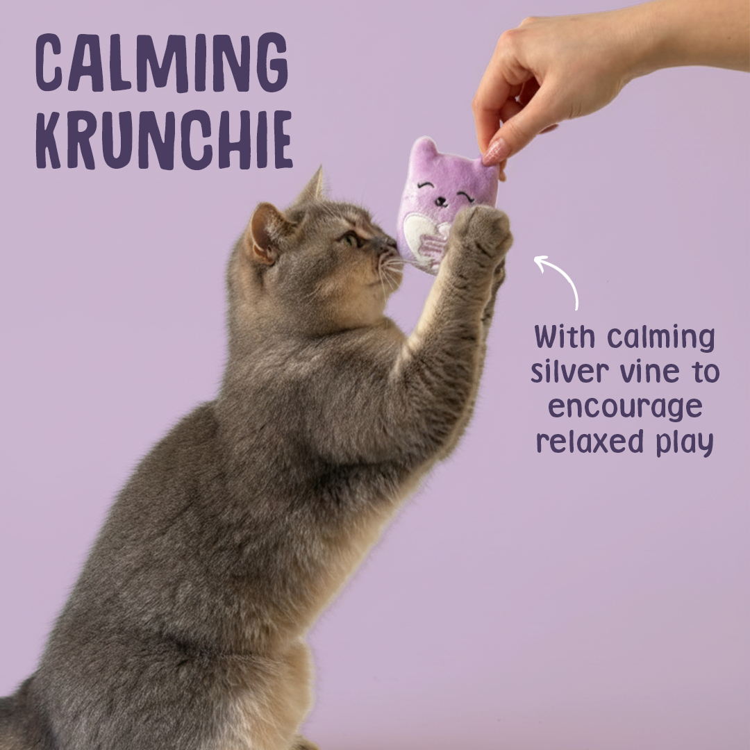 scrumbles calming cat toy